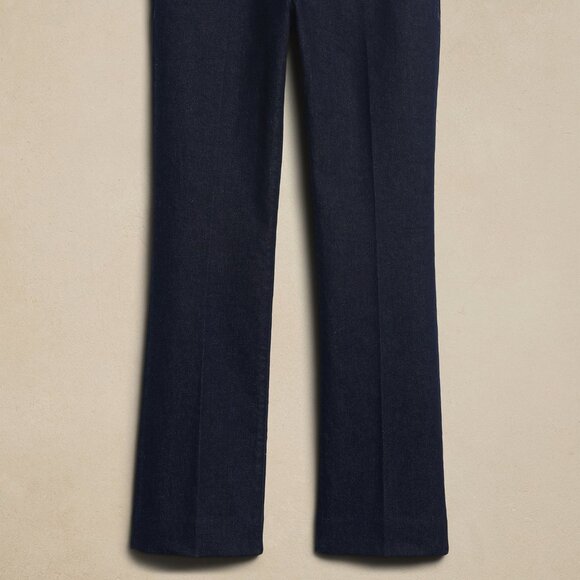Banana Republic Mid-Rise Trouser Jean size 31 Dark Wash - Picture 5 of 6